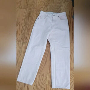 H&M Size 10 Pink Wide Leg Jeans